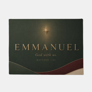 EMMANUEL Matthäus 1:23 Christlich Fußmatte