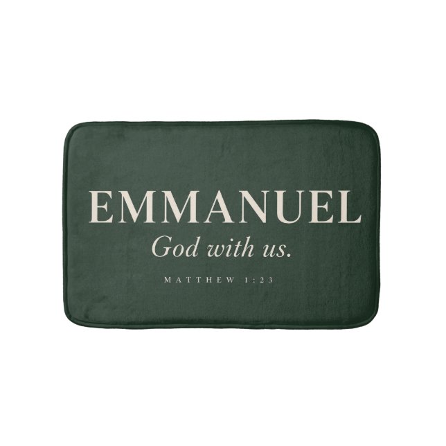EMMANUEL | Matthäus 1:23 | Weihnachten Badematte (Vorderseite)