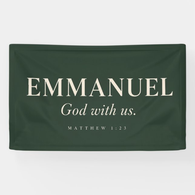 EMMANUEL | Matthäus 1:23 | Weihnachten Banner (Horizontal)
