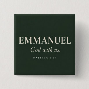 EMMANUEL Matthäus 1:23 Weihnachten Button
