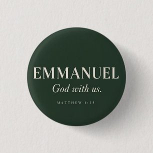 EMMANUEL   Matthäus 1:23   Weihnachten  Button