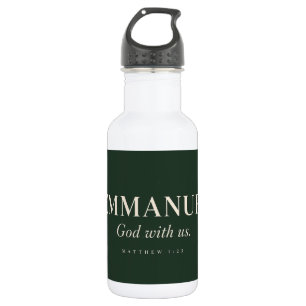 EMMANUEL Matthäus 1:23 Weihnachten Edelstahlflasche