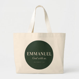 EMMANUEL Matthäus 1:23 Weihnachten Jumbo Stoffbeutel