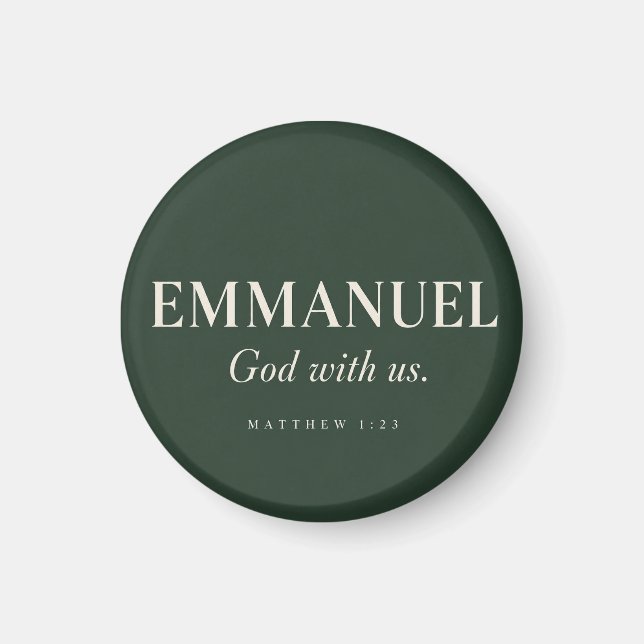 EMMANUEL | Matthäus 1:23 | Weihnachten  Magnet (Vorne)
