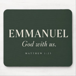 EMMANUEL   Matthäus 1:23   Weihnachten Mousepad