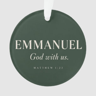 EMMANUEL Matthäus 1:23 Weihnachten Ornament