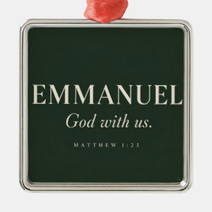 EMMANUEL Matthäus 1:23 Weihnachten Ornament Aus Metall