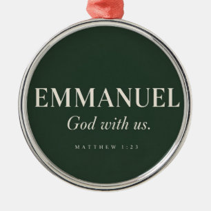 EMMANUEL Matthäus 1:23 Weihnachten Ornament Aus Metall