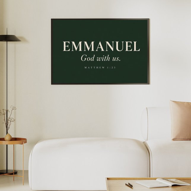 EMMANUEL | Matthäus 1:23 | Weihnachten Poster (Von Creator hochgeladen)