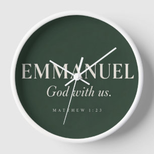 EMMANUEL   Matthäus 1:23   Weihnachten Uhr