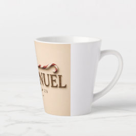EMMANUEL | Matthäus 1,23 Weihnachten | Warmes Crem Milchtasse