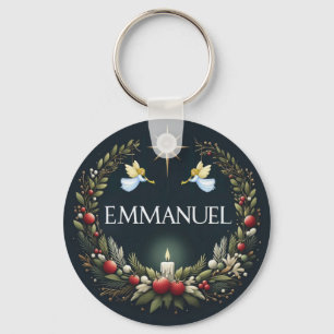 Emmanuel-Weihnachtsengel Schlüsselanhänger