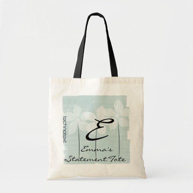 Emmas Tasche der "White Blume Mint Statement" (Vorne)