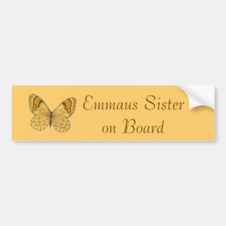 Emmaus Schwester an Bord Autoaufkleber