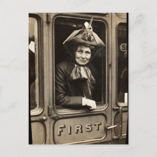 Emmeline Pankhurst Feminist und Suffragette Postkarte