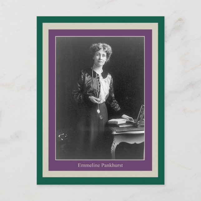 Emmeline Pankhurst Postkarte (Vorderseite)