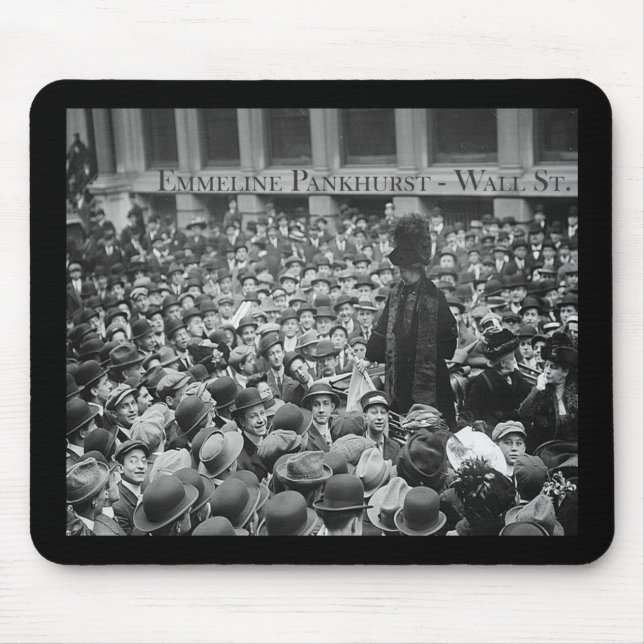 Emmeline Pankhurst - Wall St.  Mousepad (Vorne)