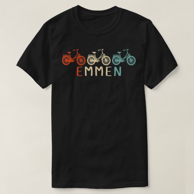 Emmen Bike Bicycle City Retro Cycling Gift  T-Shirt (Design vorne)