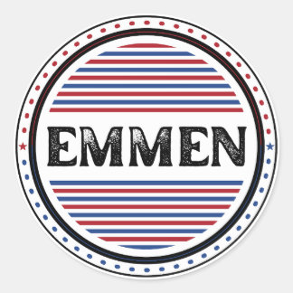 Emmen City Pride Emblem – Niederländische Identitä Runder Aufkleber