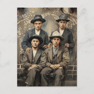 Emmet Dalton, Jesse James, Jesse Evans Cowboys Kun Postkarte