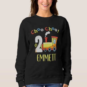 Emmett Choo Choo Zwei Zug 2. Geburtstag Umdrehung Sweatshirt