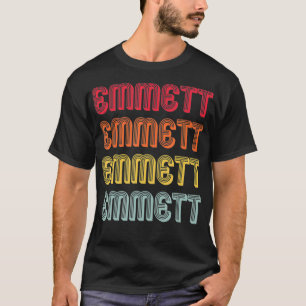 EMMETT Geschenkname Personalisiert Funny Retro Vin T-Shirt