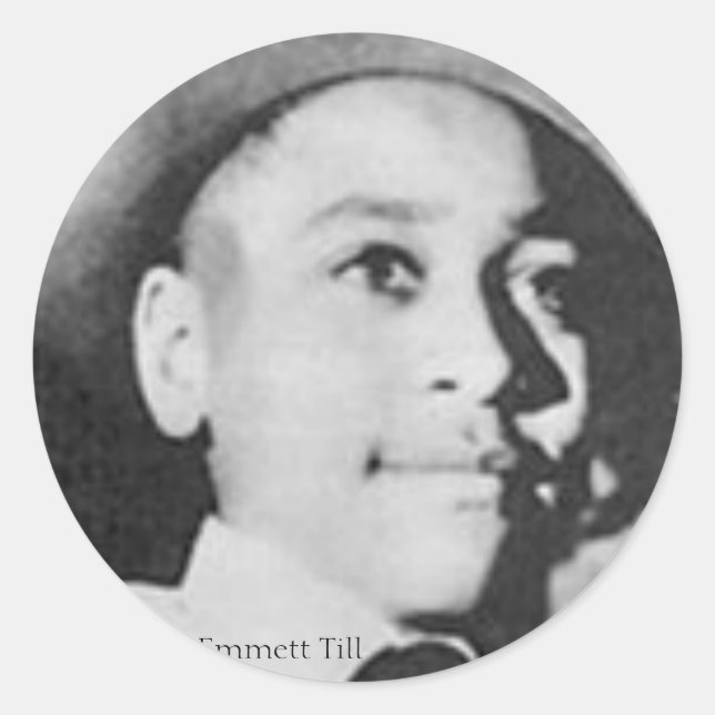 Emmett Till Runder Aufkleber (Vorderseite)