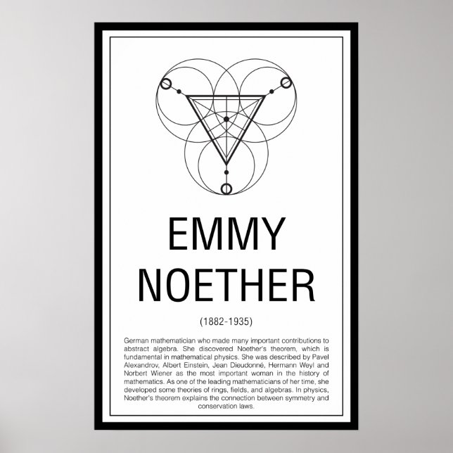 Emmy Noether Poster (Vorne)