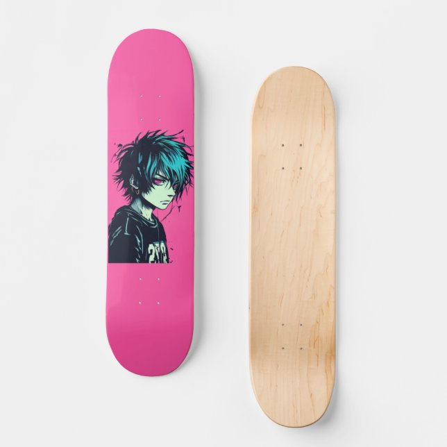 Emo Boy Skateboard (Vorderseite)