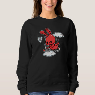 Emo Bunny Emo Angel Alt ästhetic Soft Goth Valent Sweatshirt