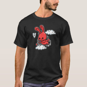Emo Bunny Emo Angel Alt ästhetic Soft Goth Valent T-Shirt