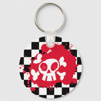 Emo Cartoon Skull Schlüsselanhänger