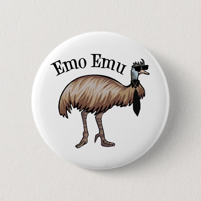 Emo Emu Button (Vorderseite)