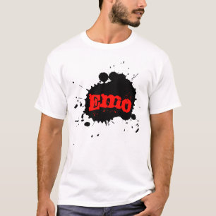 Emo Farben-Spritzer T-Shirt
