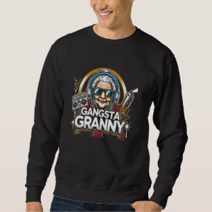 Emo Gangsta Granny Gangster Großmutter Grandma Gr Sweatshirt