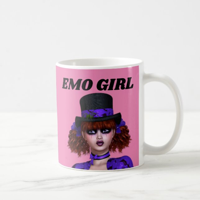 EMO GIRL GOTH COFFEGS MUGS KAFFEETASSE (Rechts)