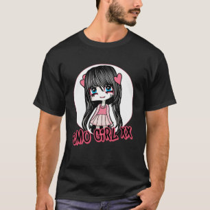 Emo Girl Niedliche Scene ästhetische Punk Music Fa T-Shirt