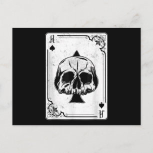 Emo Gothic and Punk Ace Poker Game Feiertagspostkarte