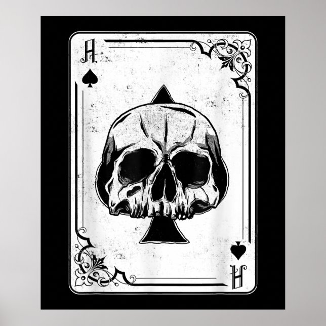 Emo Gothic and Punk Ace Poker Game Poster (Vorne)