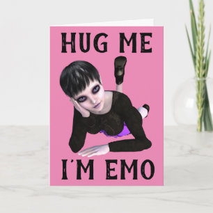 EMO GOTHIC GIRL JEDEN ANLASS CARDS KARTE