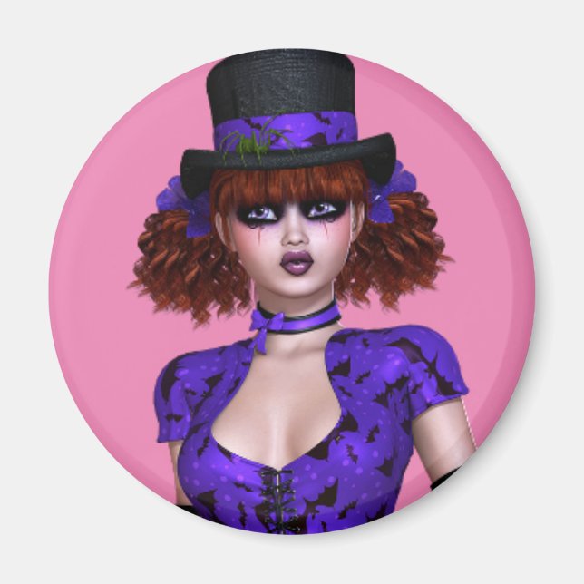 EMO GOTHIC GIRL MAGNETS MAGNET (Vorne)