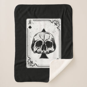 Emo Gothic und Punk Ass of Spades Poker Spiel Sherpadecke