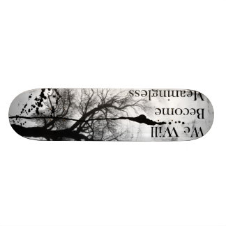 Emo gotisches Skateboard Schwarzweiss