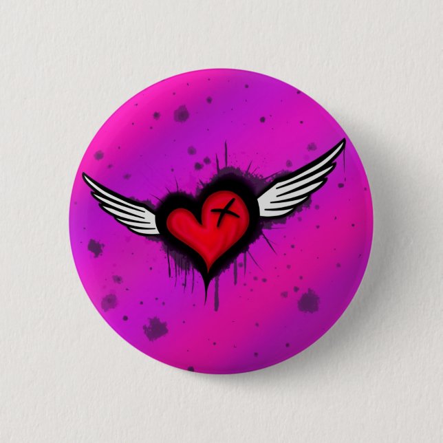 emo heart button (Vorderseite)