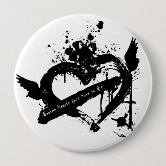 emo Herzknopf Button