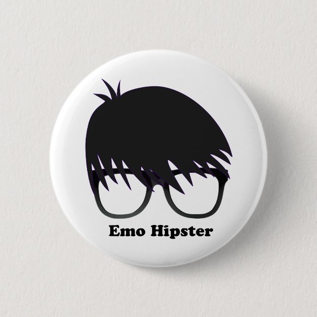 Emo Hipster Button (Vorderseite)