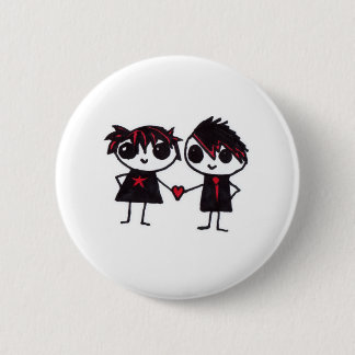 Emo in der Liebe Button
