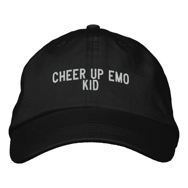 emo-Kind jubeln Bestickte Kappe (Vorderseite)