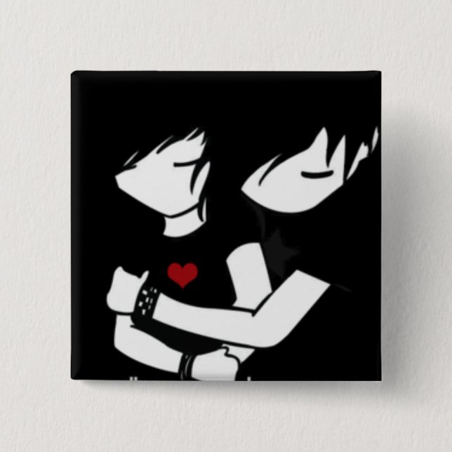 emo Liebe Button (Vorderseite)