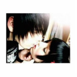 emo Liebe Fotoskulptur Magnet<br><div class="desc">Liebe ist es die beste Sache,  die Sie für fragen können.</div>